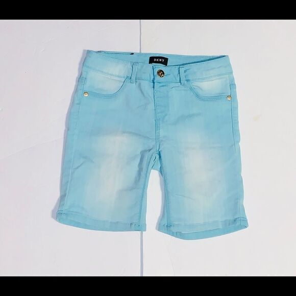 Girls turquoise DKNY shorts size 14 - Picture 1 of 5